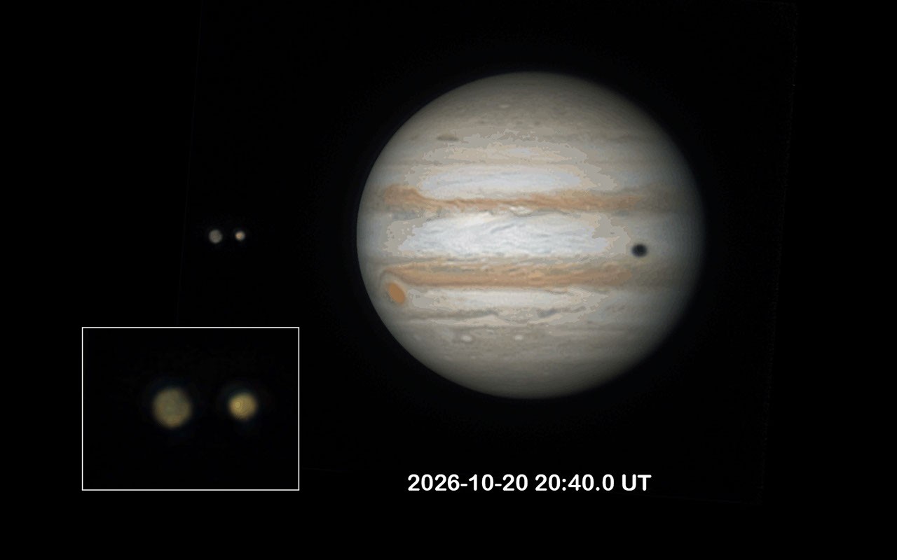Rijetka pojava: Ganymede i Io se prekrili na nebu
