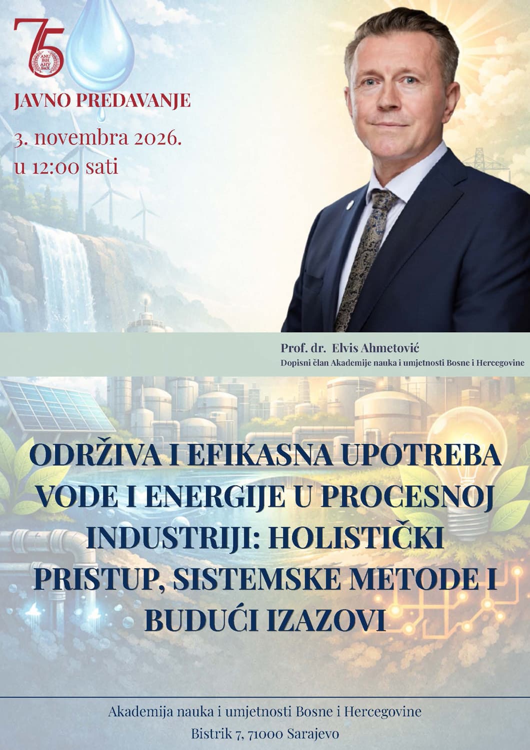 Ahmetović o održivoj upotrebi vode i energije u ANUBiH-u