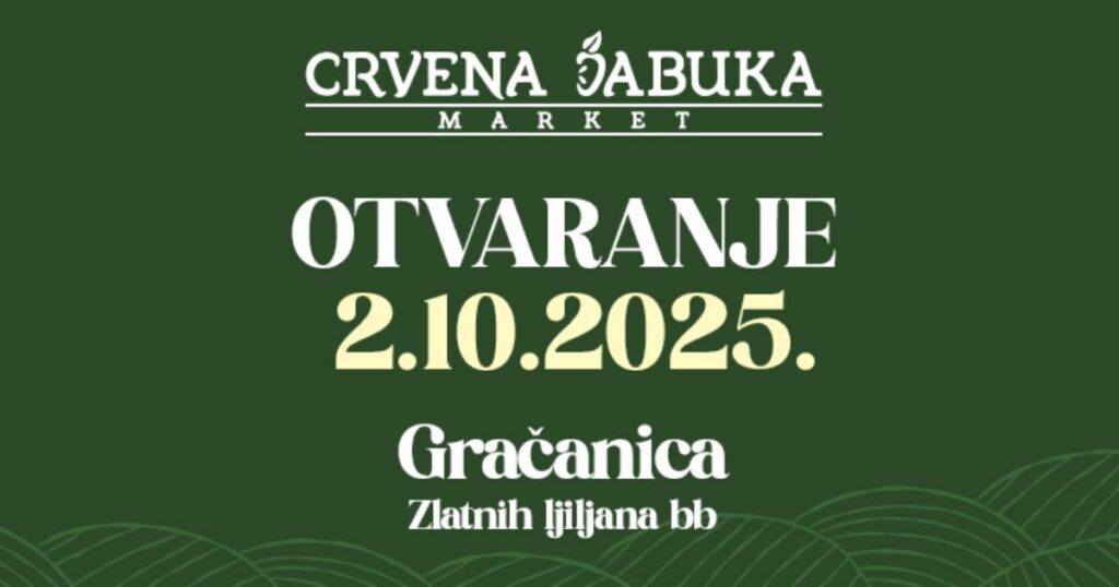 Crvena jabuka market uskoro u Gračanici