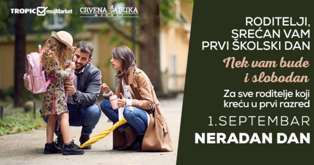 Tropic Maloprodaja omogućila slobodan dan svim roditeljima prvačića i obradovala 150 mališana