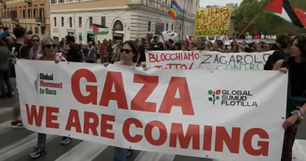 Deseci hiljada demonstranata širom Italije protestuju protiv izraelskog genocida u Gazi