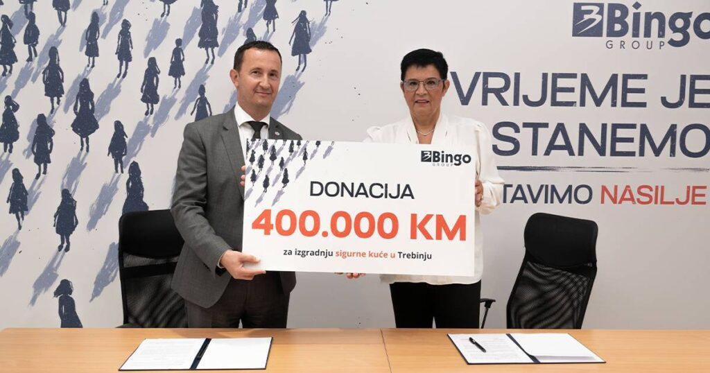 Bingo donirao 400.000 KM za izgradnju sigurne kuće u Trebinju, utočišta za ženu i djecu
