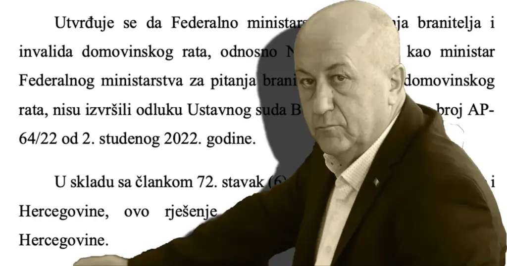 Tužilaštvu BiH dostavljen akt o ministru za boračka pitanja Nedžadu Lokmiću