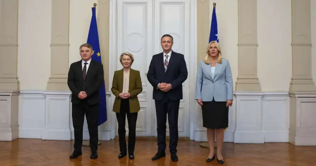 Von der Leyen se sastala sa članovima Predsjedništva BiH
