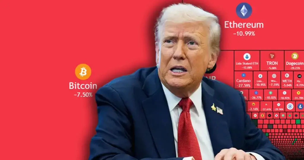 Nakon posljednje Trumpove objave, kriptovalute pale kao nikad dosad