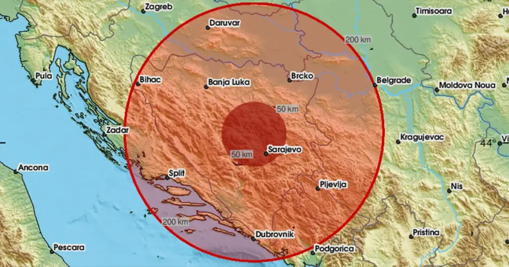 “Zatreslo je dobro”: Bosnu i Hercegovinu jutros pogodio zemljotres