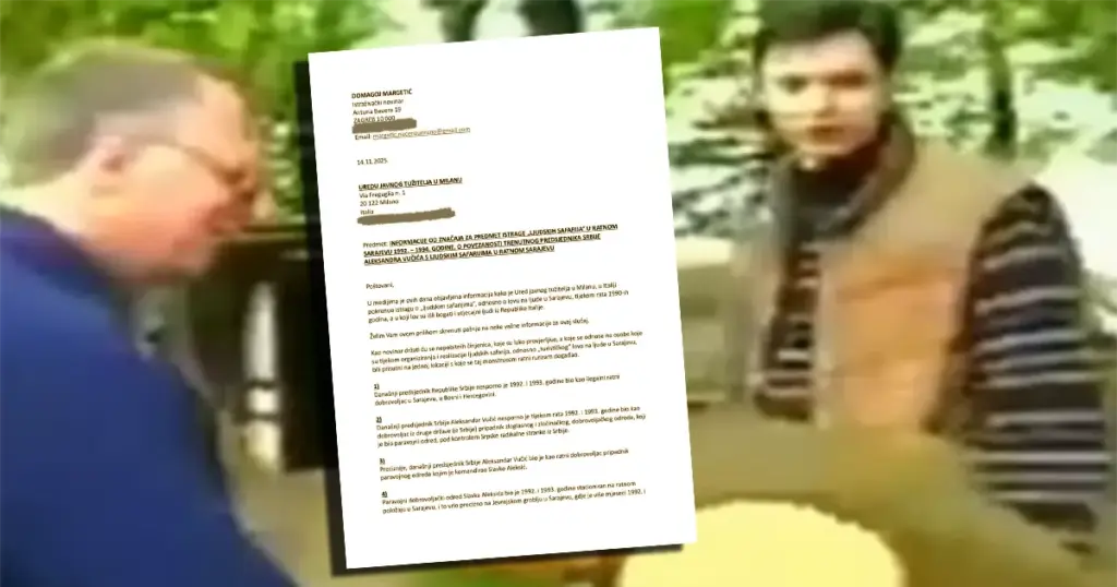“Bio je tamo 1992. i 1993”: Aleksandar Vučić prijavljen tužilaštvu zbog “Sarajevo safarija”